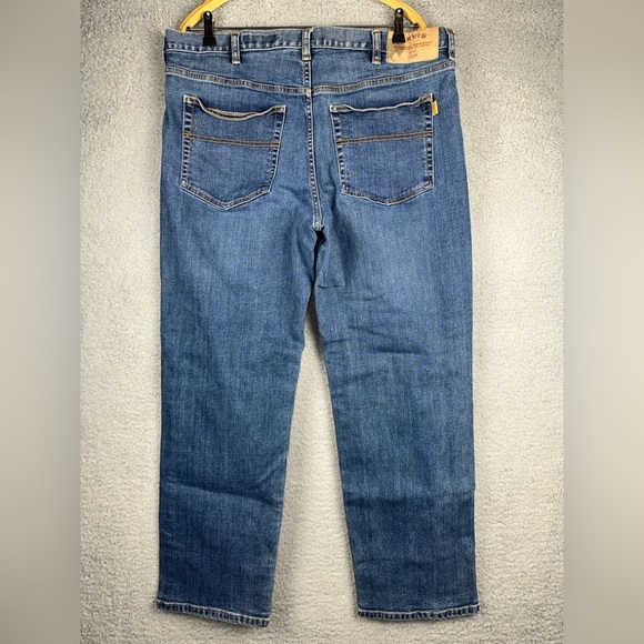 Orvis Jeans Montana Morning Mens 38x30 Vintage Blue Classic Straight Fit Denim - Picture 5 of 10
